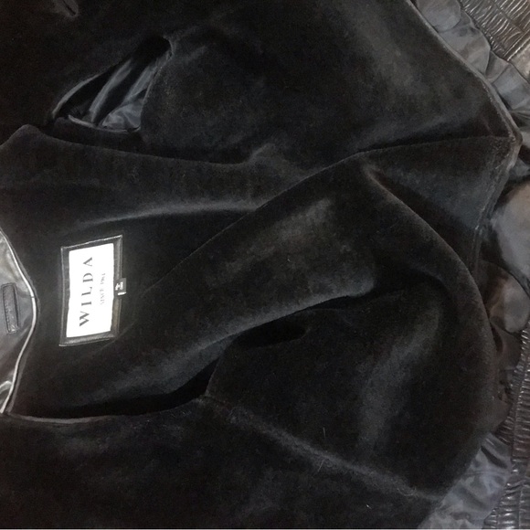 Wilda Black Leather Vintage Jacket XL - Picture 6 of 8